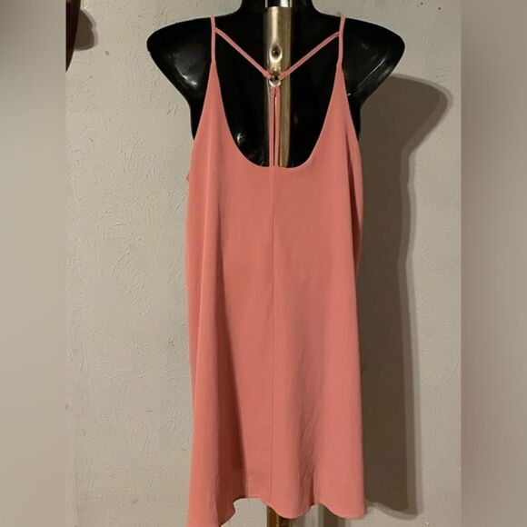 Small Blue Rain mauve lined loose fit sleeveless pull on midi dress - Picture 6 of 14